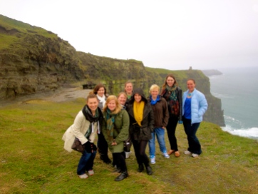 Some of the ladies & I at the Cliffs of Moher